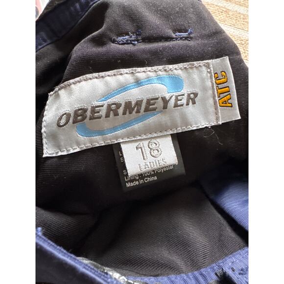Womens Blue White Waterproof Obermeyer Snowboard Ski Pants ATC AC Insulated Sz18 - Picture 13 of 13